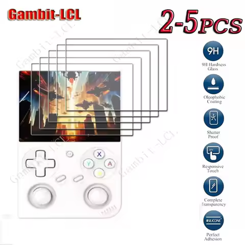 2-5PCS 9H HD Tempered Glass For Anbernic RG 35XXPRO Handheld Game Console ON RG35XX PRO 3.5inch Scre
