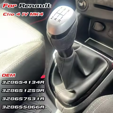 5 Speed Gear Shift Knob For Renault Clio 4 IV MK4 Manual Stick Head Shifter Lever Handle Car Interio