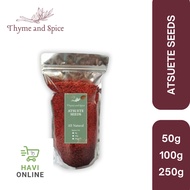 [ZIP LOCK] Annatto Seeds Atsuete 50g 100g 250g - Spice️ THYME & SPICE HAVI ONLINE