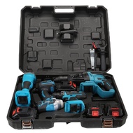 18V MKT TYPE ROTARY HAMMER ANGLE GRINDER IMPACT WRENCH DRILL DRIVER COMBO SET CWH TOOLS SDN BHD TRAD