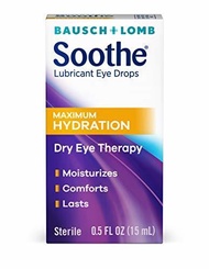 ▶$1 Shop Coupon◀  Eye Drops by Bausch &amp; Lomb, Lubricant Relief for Dry Eyes, Maximum Hydration, 15 m
