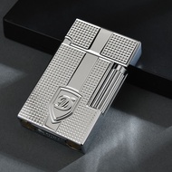 Bật lửa Dupont dùng xăng khiên D màu bạc