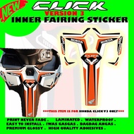 CLICK V3 125i INNER FAIRING STIKER / HONDA CLICK V3 ACCESSORIES STICKER /CLICK V3
