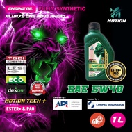 MOTION Ester+ PAO API SP 0W20 / 0W30 / 0W40 / 5W30 / 5W40 Fully | 5W30 / 10W30 / 10W40 / 15W40 Semi 