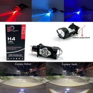 BRUSTYX Premium LED Headlight H4 Mini Projector Motorcycle Car Original Epic Racing ZE5 High Low AC 