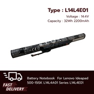 (ส่งฟรี ประกัน 1 ปี) แบตเตอรี่ โน๊ตบุ๊ค Compatible with (Lenovo Ideapad 500-15ISK 500-14ISK 80NS Z41
