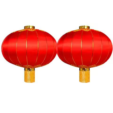 2PC Mid-Autumn Festival Lantern Chinese Antique Red Chandelier Chinese Spring Festival Terrace Decor