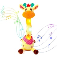 Dancing Talking Giraffe Toys - Electronic Rattle Toys for Kids - Repeat and Mimicking Musical Playti