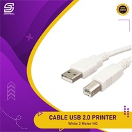 [JaVis] 2 Meter USB Printer Cable White HQ Scanner Printer Cable