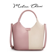 Milan Chiva แฟชั่นสไตล์เกาหลี กระเป๋าถือ bucket สําหรับผู้หญิง ความจุขนาดใหญ่ กระเป๋าสะพายไหล่ (MC-5