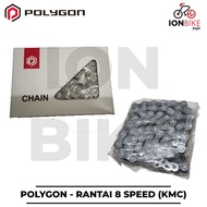 KMC 8 Speed Chain by Polygon Rante 8sp Chain MTB Roadbike Folding Seli Road Bike Smooth Strong Respo