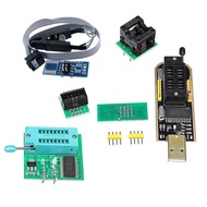 1Set CH341A 24 25 Series EEPROM Flash BIOS USB Programmer+SOIC8 SOP8 Test Clip+SPI Flash 1.8V Adapte