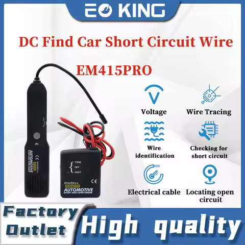 EM415PRO Automotive Short Cable Tracker & Open Wire Finder Universal EM415 PRO 6-42V DC Find Car Sho