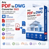 🔥 Any PDF to DWG Converter 2023 Lifetime For Windows | PDF to DWG DXF CAD Converter Software