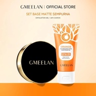 GMELAN SET Black Truffle Zinc PCA Antioxidant Air Cushion + Orange Exfoliating Gel 50g - SC3