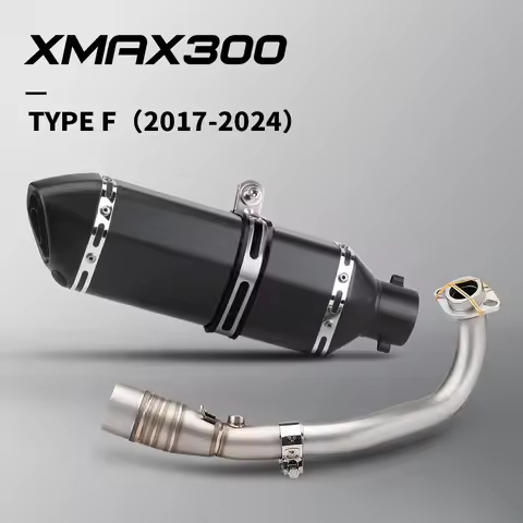 High-quality motorcycle exhaust pipe For XMAX300 XMAX 300 2017-2024 Full System Manifold Connect Muf