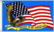 AZ FLAG Proud to be American Flag 3' x 5' - USA - United States Flags 90 x 150 cm - Banner 3x5 ft