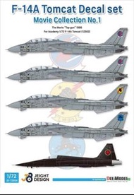 1/72 電影飛機 Top Gun F-14A 水貼 decal Iceman