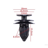 (10-Bijih) car door panel buckle inner side skirt protector panel clip solid nylon