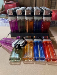 Hộp 50 cái quẹt gas trong đủ màu xẹt đá [ Hộp 50cái]