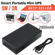 Smart Portable Mini UPS 5V/2A 2000mAh - UPS502A Baterai Backup 2000 mAh Power Supply 5 Volt Power Su