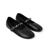 SILVER PETALS - Nagoya Tabi Shoes Japanese Flatshoes Tabi Flats Ballet Flats
