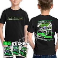 T-shirt For kids bus mania jet bus 5 bus Shirt telolet kids panda jet bus 5 MSM Ages 1-11 Years