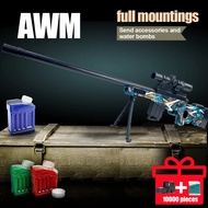 AWM Sniper gun toy for kids sale 115cm Gel blaster high end Adult and child tactical game toy gun