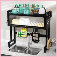 ▩ ⚾︎ NETEL Kitchen Organizer Rack Sink Dish Rack Stainless Steel Kitchen Dish Draine
