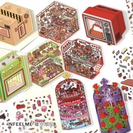 新品到店/Infeel.MePET2.5D造景贴纸 今日营业中十九弹 微缩立体小屋安静书4.16 New arrivals in store/Infeel.Me PET2.5D Scenery Sti