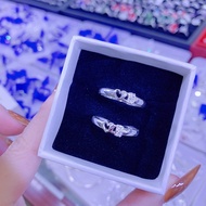 SIMPLE SILVER LOVE HEART RING HHJ