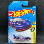 Hot Wheels Corvette C7 blue Summit sports car
