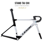 Disc Brake Carbon Road Bike Frame  Fully Hidden Cable Line Road Bicycle Carbon FrameSet Thru Axle T1000 Frame FULL INNER CABLE