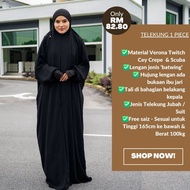TELEKUNG ILLIYEN|CEY CREPE|IRONLESS|FREE SIZE|TELEKUNG TRAVEL|TELEKUNG JUBAH|UMRAH HAJI|TELEKUNG 1 P