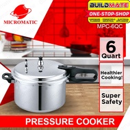 MICROMATIC Pressure Cooker Polished Aluminum 6Q MPC-6QC •BUILDMATE•
