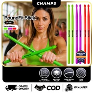 CHAMPS PoundFit Stick Ripstix Nylon Workout | CH-105 Music Gymnastics Pound Ripstick Fitness Stick