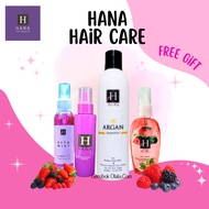 HANA HAIR CARE SHAMPOO HANA TREATMENT HANA HAIR SERUM LITTLE HANA SERUM
