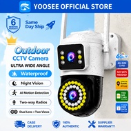 YOOSEE 4G CCTV Camera Outdoor Waterproof Dual Lens AI Tracking Night Vision No WiFi SIM Card Include