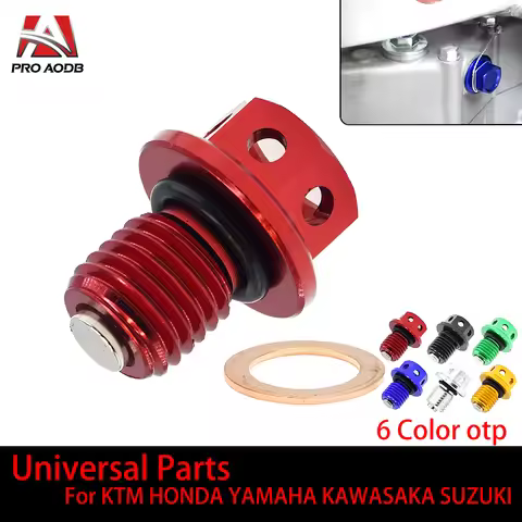 M12xP1.5 Motocross Universal Parts Magnetic Oil Drain Plug Bolt For Kawasaki Z1000 Z650 Z250 Z750 Z8
