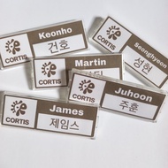 Cortis Nametag Pin Badge Brooch