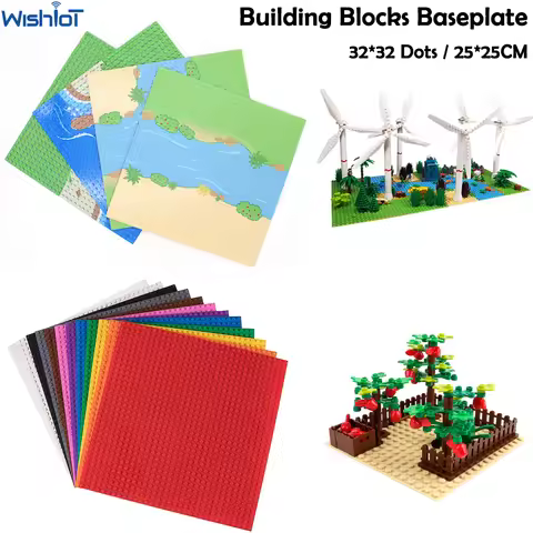 Base Plate 32*32 Dots Classic Building Blocks Bricks Base Board Street Views 3811 DIY Assembly Legoe