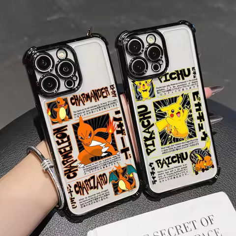 Charmander P-Plkachu Gengars Squirtles For Google Pixel 8 7 10 9 Pro XL A 7A 8A 9A 10A 5G Case Silic