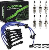 Set of 6PCS Ignition Spark Plug Wires 671-6220 3878 RC-XX91 & 6 Iridium Spark Plugs Set Compatible w