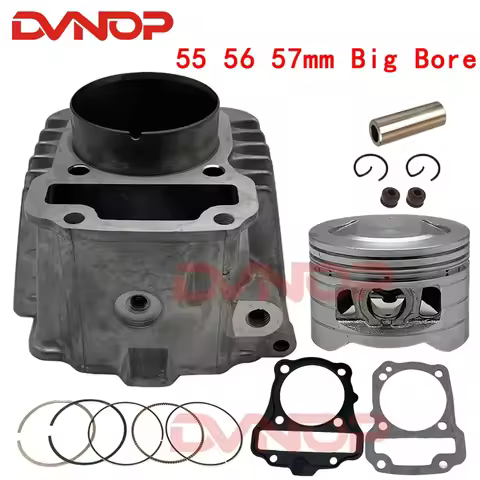 Motorcycle Cylinder Kit 55mm 56mm Big bore Piston Ring for Honda Super Cub 110 NBC110 C110 NBC 110 2