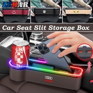 Audi LED Car Seat Slit Storage Box With Double Charging Port Seat Side Gap Box For Audi A3 8l 8Y A1 