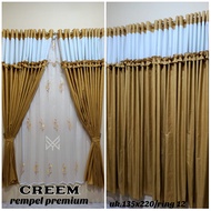 Korden Rumbai Rampel Premium Polos Emboss Korden Rumbai Rempel Premium Gorden Rample Model Baru Kord