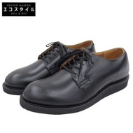 全新未使用RED WING Postman 男士真皮平頭皮鞋，黑色，尺寸 27cm，貨號 00101-0，9D