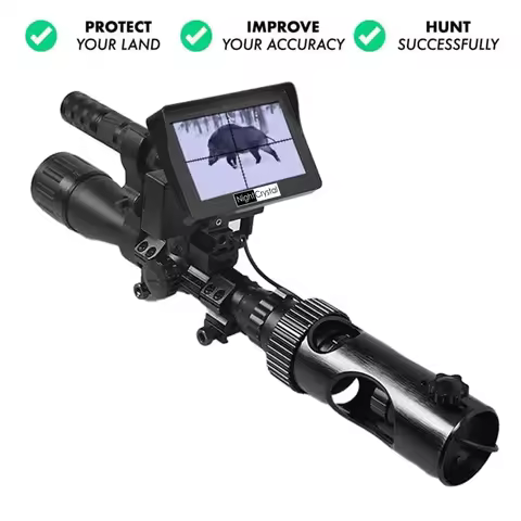 Megaorei 2 Night Vision Riflescopes 4.3 inch Display Infrared Flashlight 720P HD Video Recording Sco