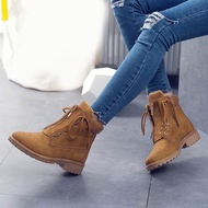 AILICEGO READY STOCK Women Lace Up Winter Martin Boots Waterproof