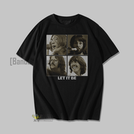 Metal Tshirt THE BEATLES Let It Be logo Kaos Band THE BEATLES Let It Be Logo Terbaru High Quality